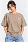 Women’s Taupe Good Places Oversized Tee