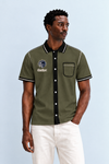 Rielon Premium Contrast Collar Polo T-Shirt