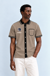 Rielon Premium Contrast Collar Polo T-Shirt