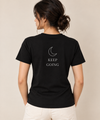 Women’s Black Crew Neck Keep Going Tee