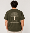 Men’s Olive Green Crew Neck Rooted Tee