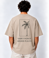 Men’s Taupe Oversized Graphic Tee
