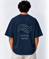 Men’s Navy Blue Oversized Graphic Tee