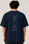 Men’s Navy Moon Phase Oversized Tee