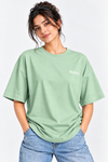 Women’s Mint Green Mountain Graphic Oversized Tee