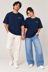 Navy Blue Guide & Trust Couple T-Shirts