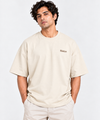 Men’s Cream Oversized Graphic Tee