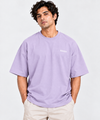 Men’s Oversized Lavender Printed T-Shirt