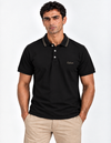 Pima Double Tipping Collar Polo Tee