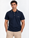 Pima Double Tipping Collar Polo T-Shirt