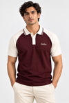 Premium Contrast Raglan Polo Tee