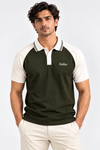 Premium Contrast Raglan Polo T-Shirt