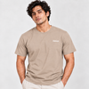 Men’s Beige Crew Neck Desert Line Art Tee