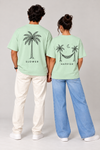 Mint Green Slower Happier Couple T-Shirts
