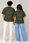 Forest Green Brighter Together Couple T-Shirts