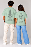 Mint Green Rooted Together Couple T-Shirt