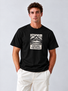 Rielon Premium Front Panel Print Crew Neck T-Shirt