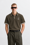 Rielon Premium Contrast Tipping Collar Polo T-Shirt