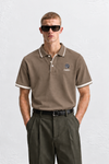 Rielon Premium Contrast Tipping Collar Polo T-Shirt