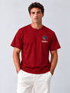 Rielon Premium Sleepwear Contrast Crew Neck T-Shirt