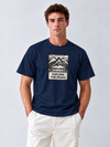Rielon Premium Front Panel Print Crew Neck T-Shirt