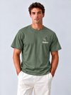 Rielon Premium Sleepwear Contrast Crew Neck T-Shirt