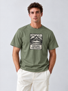 Rielon Premium Front Panel Print Crew Neck T-Shirt