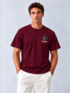 Rielon Premium Sleepwear Contrast Crew Neck T-Shirt
